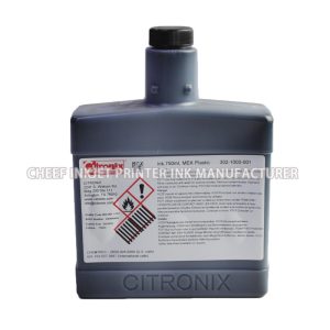 China Encre noire originale avec puce pour imprimantes à jet d’encre 302-1003-001 pour Citronix manufacturer
